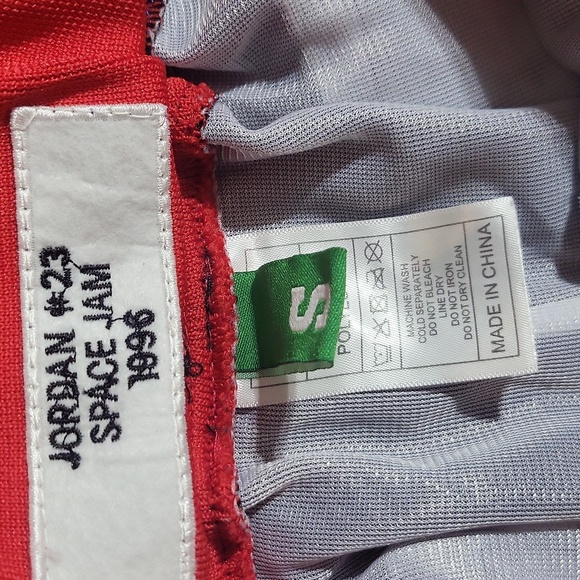 Vintage Jordan #23 Space Jam 1996 Tune Squad Drawstring Waist Basketball Shorts - Picture 10 of 12